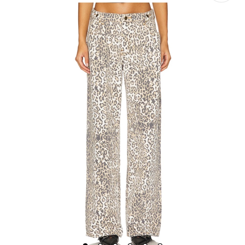 Lioness Top Model Leopard Fade jeans